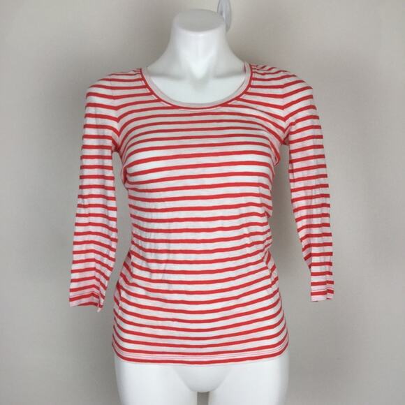 🚨SALE🚨 J. Crew Red White Stripe Top Size XS 3/$10 4/$12 5/$15 - Picture 2 of 6